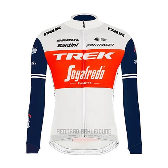 2020 Fahrradbekleidung Trek Segafredo Wei Rot Shwarz Trikot Langarm und Tragerhose